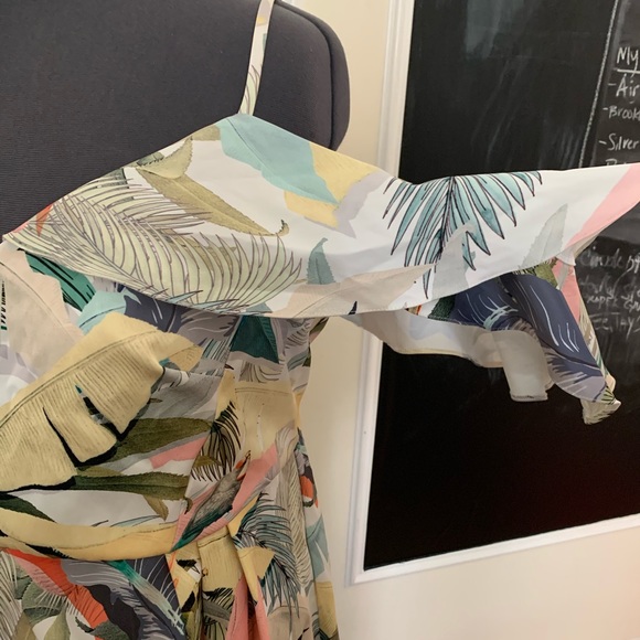 ASOS Curve Floral Bird Spring/Summer Party Dress - Picture 4 of 14